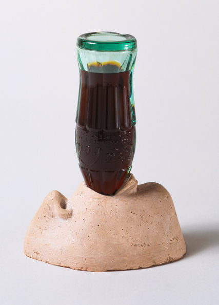 “Love,” from 1962, in plaster and glass (a cast of the Marisol’s face and a Coca-Cola bottle).