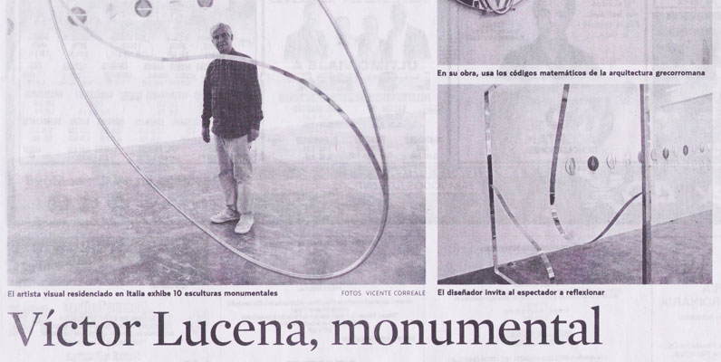 Víctor Lucena, monumental