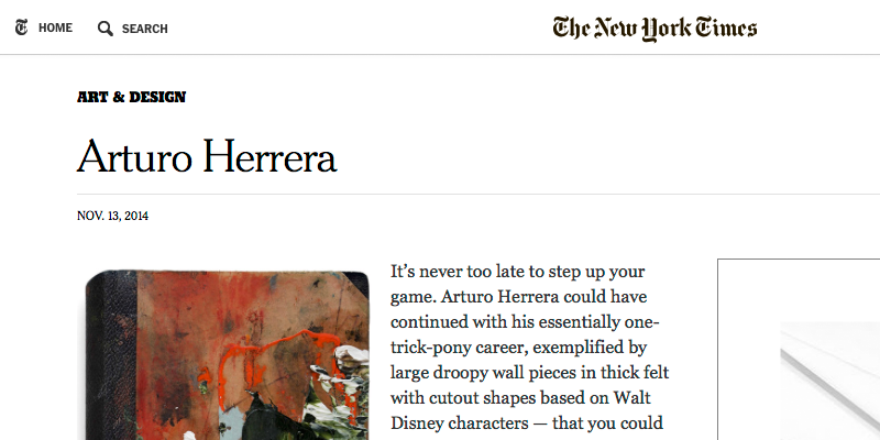 Arturo Herrera / NYTimes.com