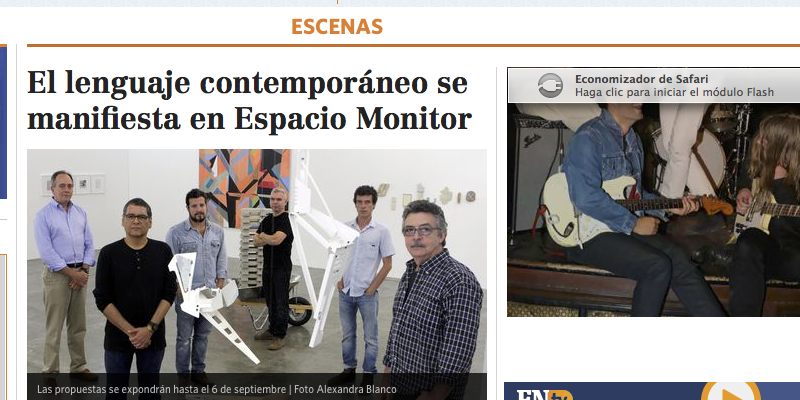 El lenguaje contemporáneo se manifiesta en Espacio Monitor, por Sergio Moreno González